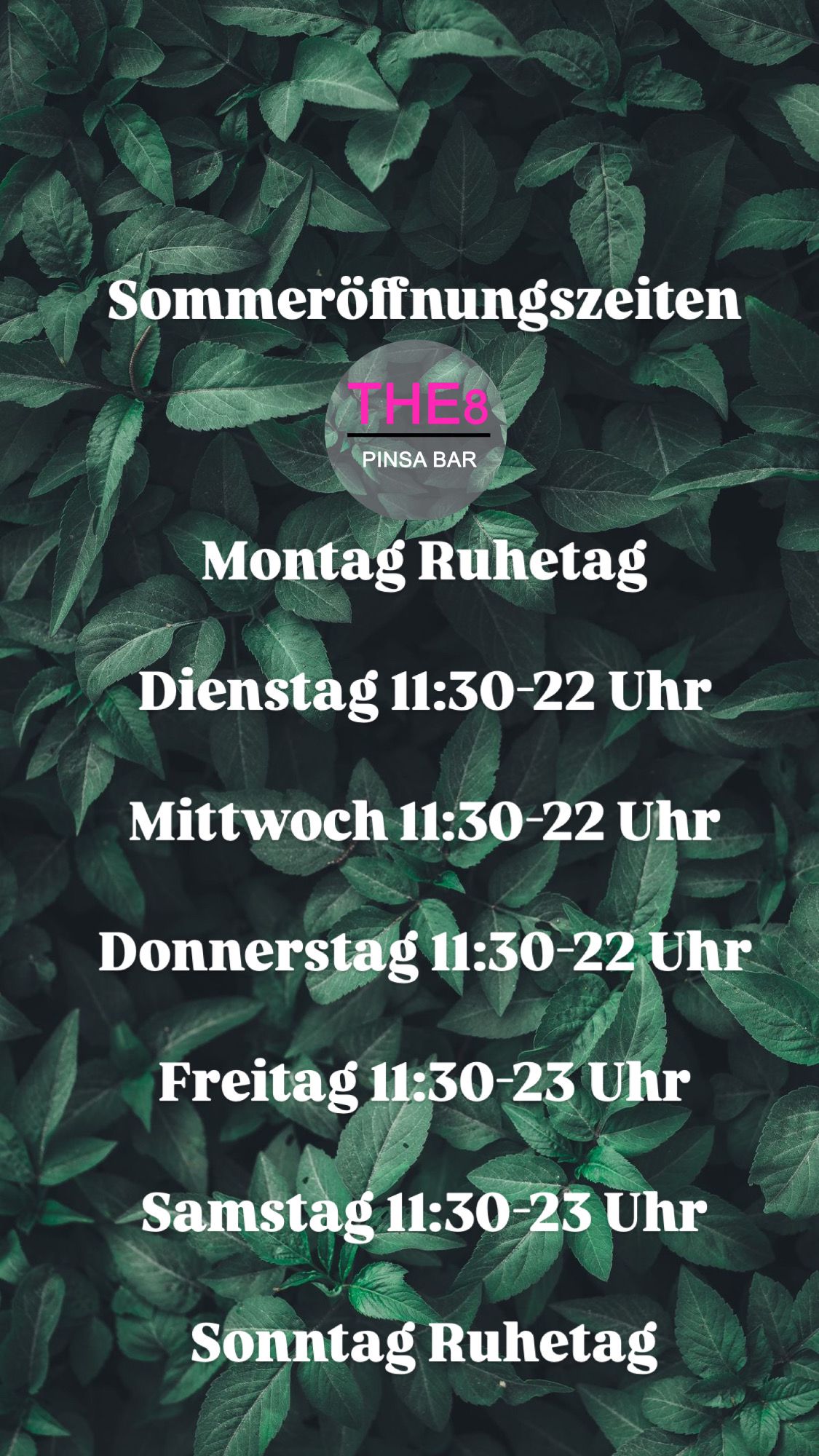 Winteröffnungszeiten